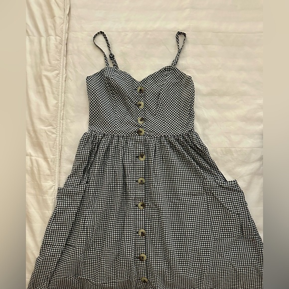 BDG Plaid Midi Dress - Picture 1 of 2